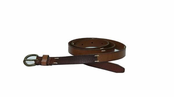 patchwork leather belt