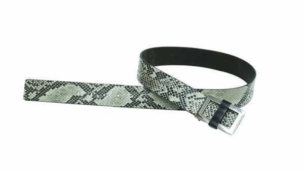 faux leather snakeskin printing belt