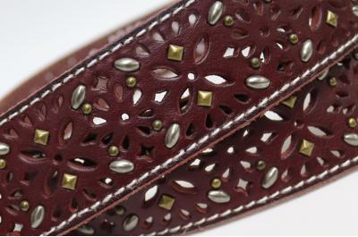 Leather Cut Out Belt