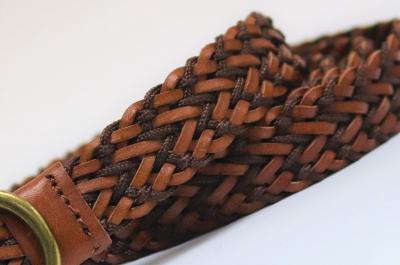 Handmade Leather Braided Belt