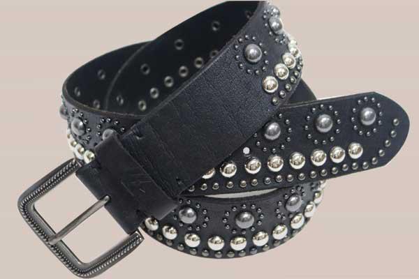 Studded Leather Belt