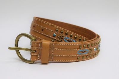 Studded Leather Belt