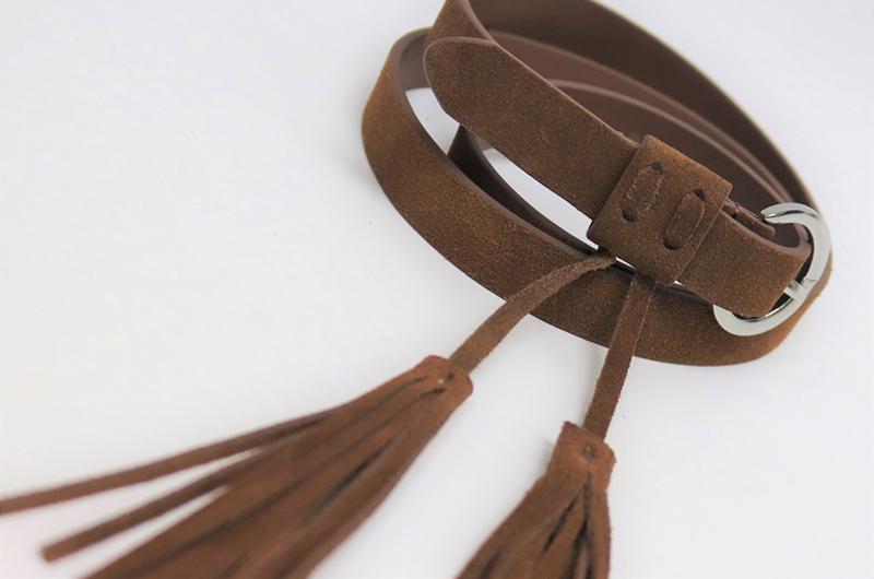 Cow Suede Leather Belt | Leather Goods Manufacturer